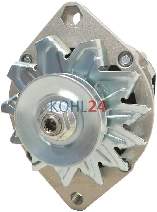 Lichtmaschine Alfa Romeo Agrifull  BMW D190 Case Fiat Hürlimann Lamborghini Lancia Laverda Muzzi Same Bosch 0120489106 0120489107 0120489146 0120489147 0120489152 usw. Magneti Marelli 63320049 633210019 633210021 usw. 14 Volt 65 Ampere Original Mahle