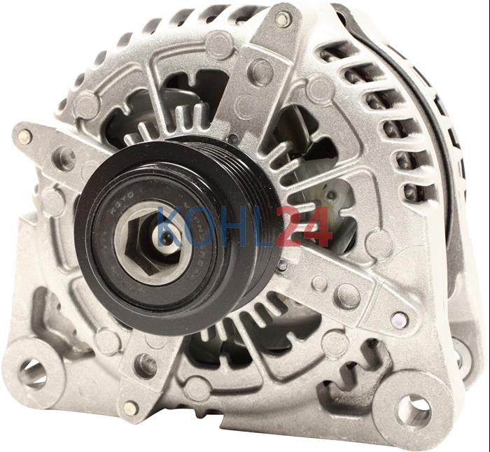 Lichtmaschine Jaguar XF Land Rover Range Rover Evoque Bosch 0986085120 Denso 104210-6360 104210-6361 104210-6362 104210-6363 DAN1111 Magneti Marelli 63377568 14 Volt 180 Ampere Original Denso