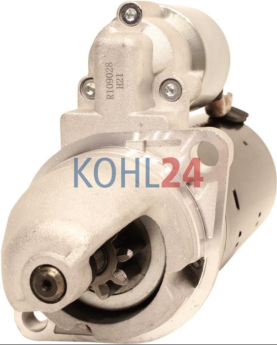 Anlasser Ruggerini Lombardini Motor Bosch 0001109028 0001218118 Iskra Letrika 11.131.255 AZE2645 IS1115 Mahle MS98 12 Volt 1,8 KW