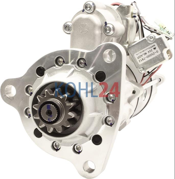 Anlasser Cummins Komatsu Nikko 0-23000-3340 0-23000-3341 0-23000-3344 0-23000-3345 0-23000-3360 24 Volt 7,5 KW Original Prestolite