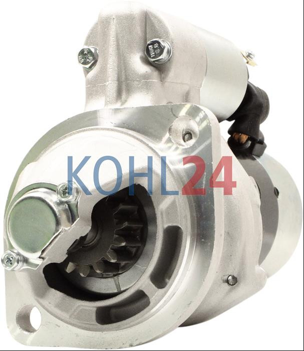Anlasser Airman Amman Rammax Case Daewoo Doosan Fuchs Gehl Hinowa Hitachi IHI Imef John Deere Kobelco Kramer Mustang Wacker Neuson Sunward Takeuchi Hitachi Yanmar Motor 3TNV88 4TNV88 usw. Hitachi S13-41 S13-41A S13-41B S13-41C S13-41D 12 Volt 2,5 KW