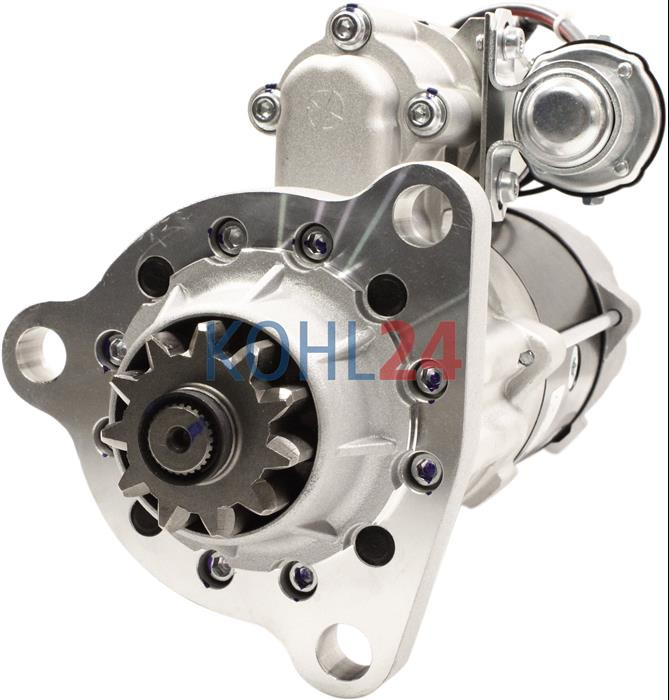 Anlasser Bomag Case Cummins New Holland Perkins Mitsubishi M9T82479 Delco Remy 10461754 10461756 19011507 19011509 19011522 19011523 8200022 8200032 8200034 8200039 8200041 8200330 8300016 8300018 24 Volt 8,3 KW Original Prestolite