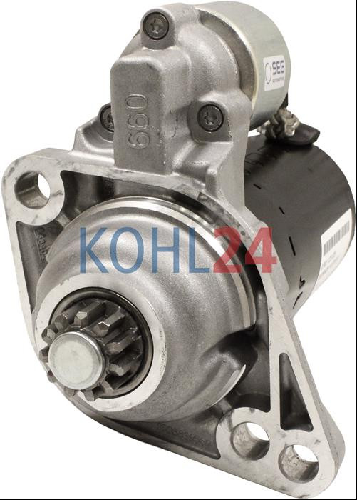 Anlasser Audi A1 A3 Seat Altea Ibiza Leon Toldedo Skoda Fabia Octacia Praktrik Rapid Roomster Superb Yeti VW Beetle Caddy Gold VI Jetta Multivan Passat Polo Touran T5 T6 Vento Bosch 0001123028 0001123029 0986024100 12 Volt 1,7 KW Original Bosch