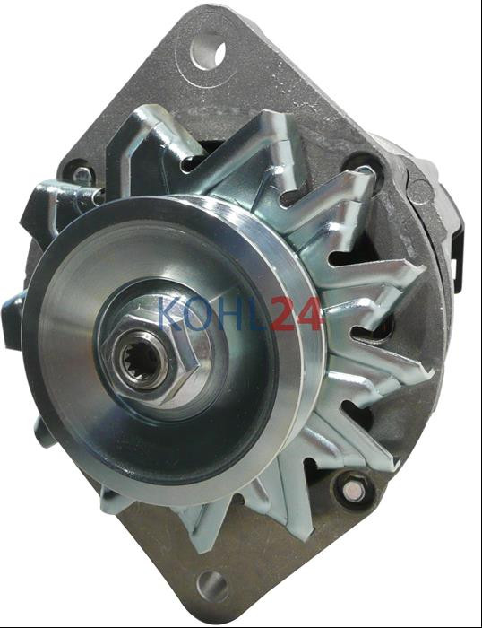 Lichtmaschine JCB 8085 TZS Isuzu Motor AU-4LE2XYSJ-01 Iskra Letrika 11.204.059 11.204.913 AAK3827 AAK4634 IA1451 Mahle MG721 14 Volt 80 Ampere Original Iskra Letrika (Mahle)