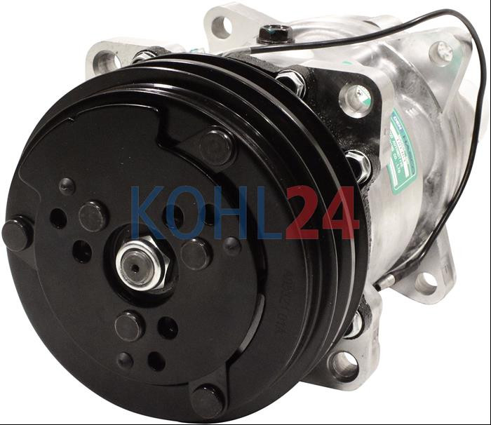 Klimakompressor Case 3405689C3 3405689R1 3405689R2 New Holland 80450805 89508380 Sanden SD5H14-4513 SD5H14-6631 SD7H15-4434 12 Volt Original Sanden