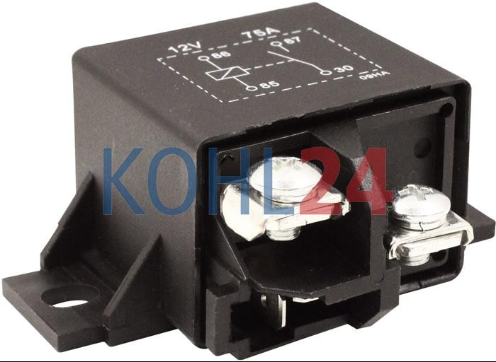 Relais Bosch 0332002001 0332002002 0332002004 0332002102 0332002103 0332002104 0332002150 0332002155 0332002160 Efel 06020 12 Volt 75 Ampere Bosch Version