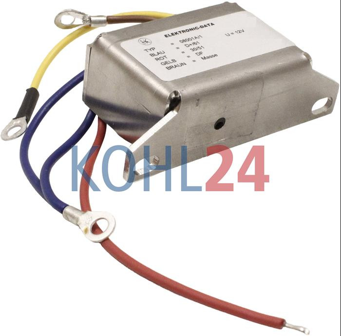 Gleichstromregler mit Strombegrenzung für Lichtmaschinen der REE...-Serie Bosch 0190205005 RS/G75/12A2 RS/ZA75/12/3 14 Volt 5-20 Ampere Made in Germany