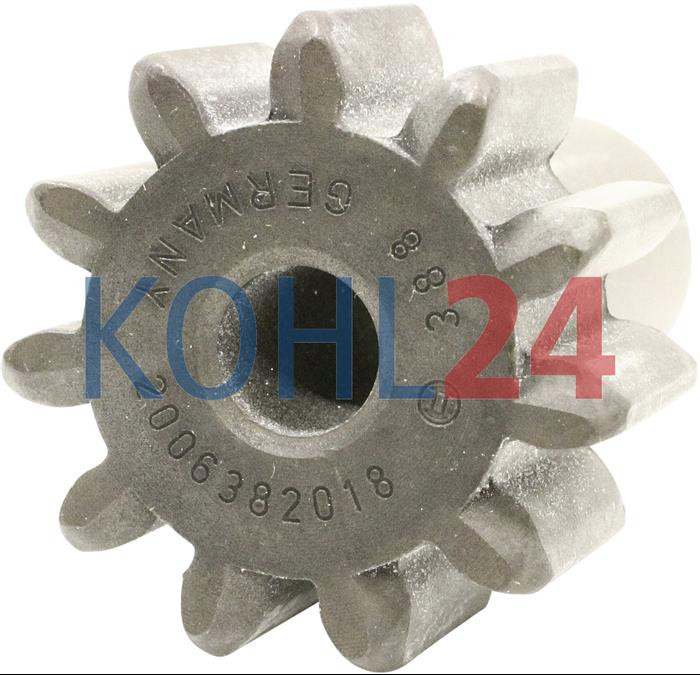 Ritzel für Anlasser der FKB-Serie Bosch 2006382018 2006382152 2006382156 Iskra Letrika 15.100.152 16.909.002 11 Zähne Stahl Original Bosch