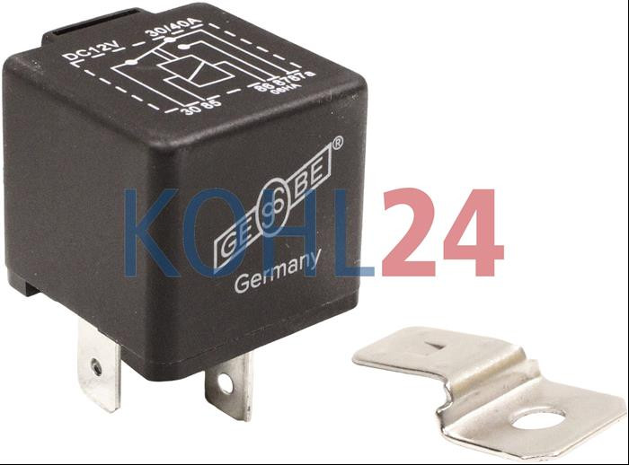 Relais 12 Volt 30 Ampere / 40 Ampere Bosch 0332015008 0332204101 0332204113 0332204151 Wehrle 20201000 20201000A