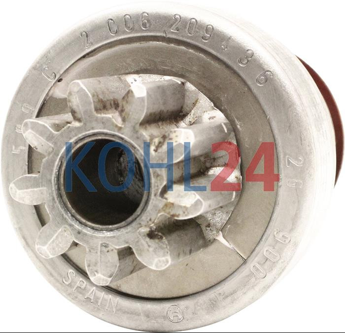 Ritzel für Anlasser der 0001359...-Serie 0001364...-Serie 0001365...-Serie Bosch 2006209118 2006209122 2006209303 2006209343 2006209406 2006209421 2006209422 2006209436 2006209446 9001083406 9001083436 9002453073 9 Zähne 10 Splines rechts Bosch