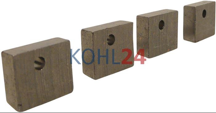 Kohlensatz für Anlasser Delco Remy 1886643 1906918 1946413 1946415 828448 D753 D755 6 Volt 12,50 x 6,50 x 19,00 mm