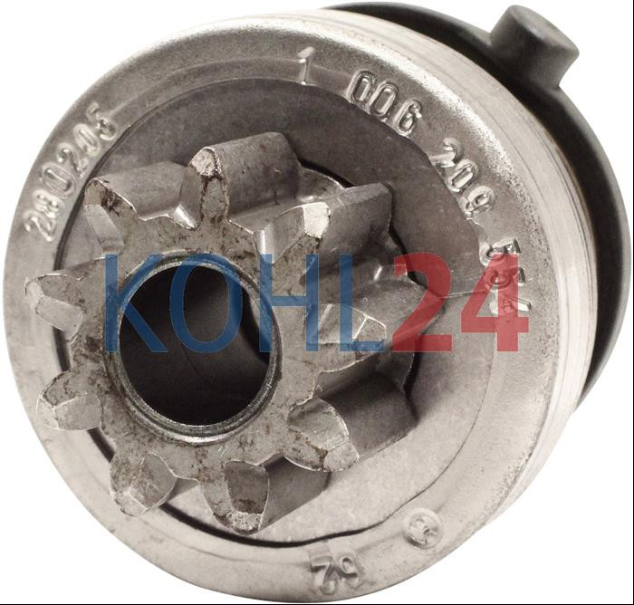 Ritzel für Anlasser der 0001107...-Serie 0001108...-Serie 0001109...-Serie 0001110...-Serie 0001111...-Serie 0001115...-Serie F002G70...-Serie Bosch 1006209534 1006209547 1006209549 1006209554 1006209559 9 Zähne 10 Splines rechts Original Bosch