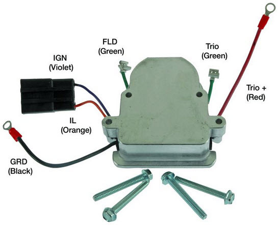 Regler für Lichtmaschinen Motorola-Prestolite Regler Motorola 5-225 8RG22021 Prestolite 105-225 14.4 Volt