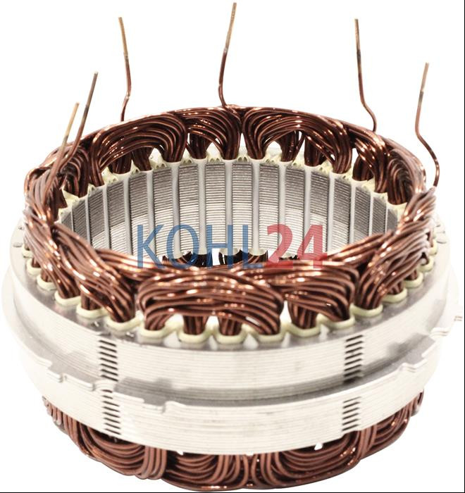 Ständerwicklung für Lichtmaschinen der 0124655...-Serie Bosch 1986AE1114 F00M130113 F00M130140 F00M130175 28 Volt 100 Ampere Original Bosch