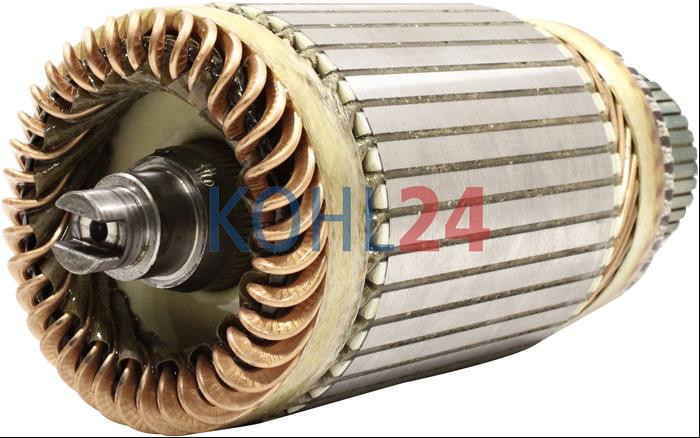 Anker für DC-Motor MM194 MM299 MM320 Iskra Letrika 16.361.662 Mahle MMX576 24 Volt 3,0 KW Original Iskra Letrika (Mahle)