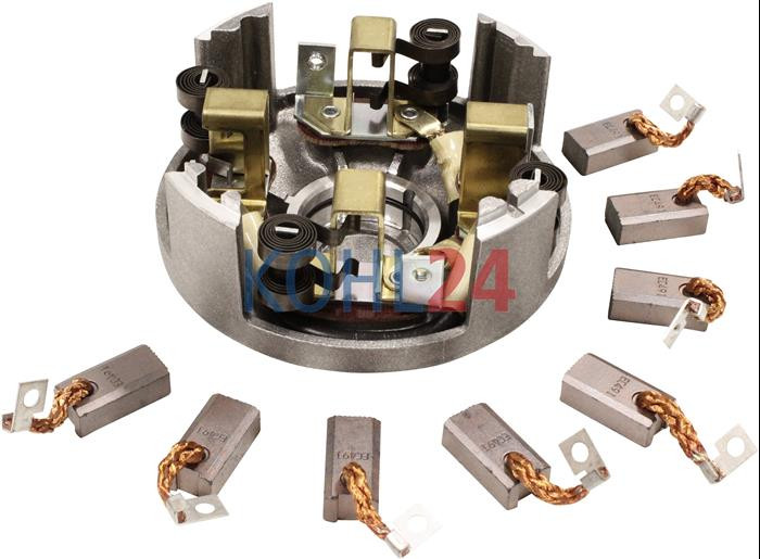 Enddeckel mit Kohlenhalter für DC-Motor MM14 MM185 Iskra Letrika 16.908.851 Mahle MMX590 Original Iskra Letrika (Mahle)