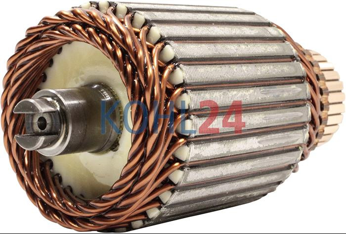 Anker für DC-Motor MM131 MM138 MM284 MM285 Iskra Letrika 16.361.307 Mahle MMX639 12 Volt 1,6 KW Original Iskra Letrika (Mahle)