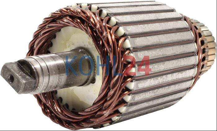 Anker für DC-Motor MM207 MM218 MM223 MM330 Iskra Letrika 16.905.553 Mahle MMX994 24 Volt 2,0 KW Original Iskra Letrika (Mahle)