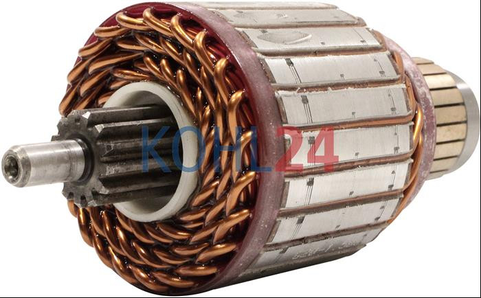 Anker für Anlasser MS85 MS241 MS296 Iskra Letrika 16.361.508 Mahle MSX163 24 Volt Original Iskra Letrika (Mahle)