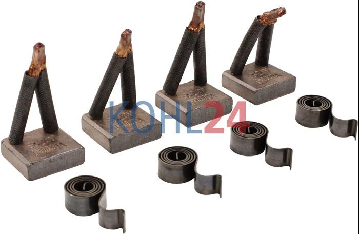 Kohlebürstensatz für Anlasser MS174 MS191 MS237 MS250 MS265 MS319 MS325 MS327 MS329 MS356 MS362 MS367 MS369 MS628 11131053 Iskra Letrika 16.906.639 Mahle MSX389KIT 24 Volt Original Iskra Letrika (Mahle)