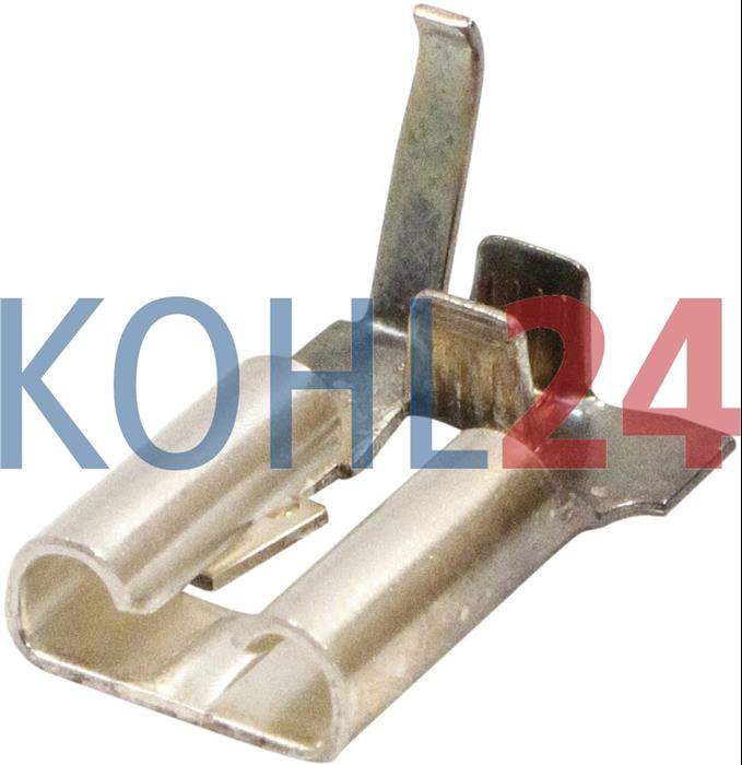 Flachsteckhülse gewinkelt 9.5 mm Leiterdimension 2.5-4 bronze