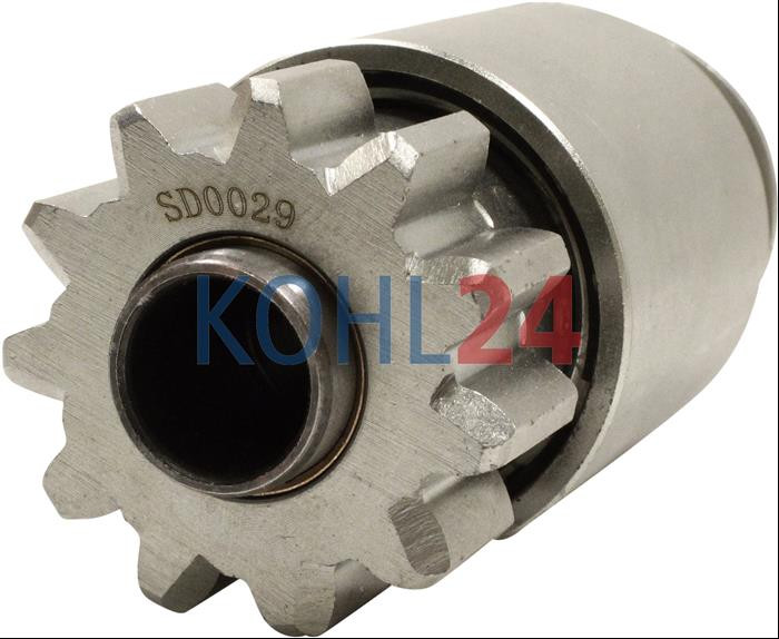 Ritzel für Anlasser der 0001420...-Serie 0001421...-Serie 40MT-Serie Bosch 2006202001 2006202003 Delco Remy 1918079 1932031 1985129 2038564 D2021 Prestolite 59-203 59-205 71157 73493 74977 852959 97222 11 Zähne 19 Splines rechtsdrehend