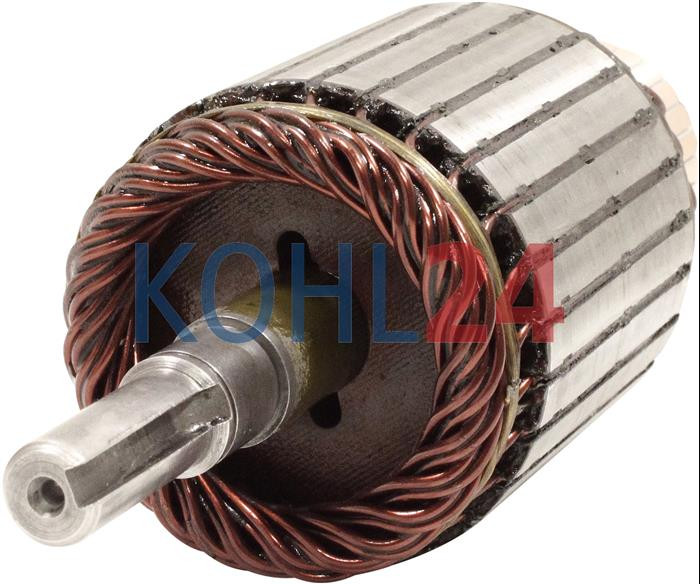 Anker für DC-Motor 11.212.878 11.216.503 AMJ4506 AMJ4706 MM279 Iskra Letrika 16.361.431 Mahle MMX556 24 Volt 2,0 KW Reparatur Made in Germany