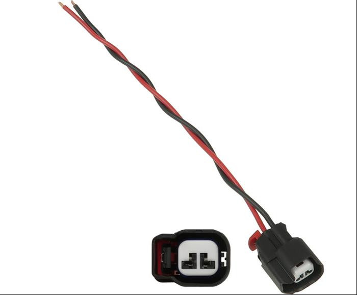 Steckersatz für Lichtmaschinen - rot - schwarz