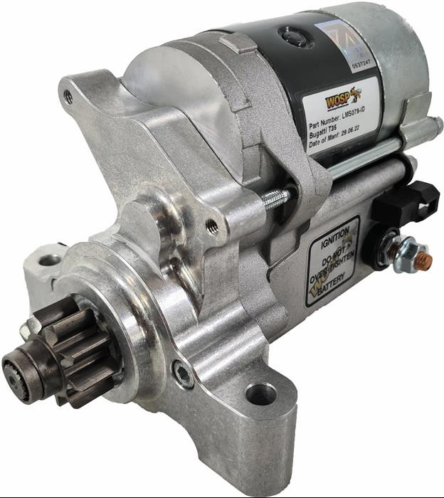 Anlasser Bugatti T35 T37 T51 mit Ivan Dutton Getriebeabdeckung 12 Volt 1,0 KW Original WOSP