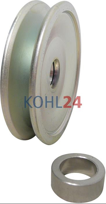 Riemenscheibe 9,5 = 15 x 72,20 x 16,05 zweiteilig Riemenscheibe 9,5 = 15 x 72,20 x 16,05 zweiteilig