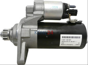 Anlasser Audi Seat Skoda VW Bosch 0001145001 0001145002 0001153007 0001153008 0986025070 0986025077 Denso 438000-0230 438000-0231 Valeo ESW20ER121 12 Volt 2,2 KW Original Bosch