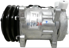 Klimakompressor Claas Dominator 130 140 150 Jaguar 820 840 850 860 880 Lexion 410 430 460 480 Medion 310 330 340 6259932 6259940 Renault 7700037805 Sanden SD7H15-7975 12 Volt