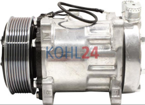 Klimakompressor Ford 5640 6640 7740 7840 8240 8340 New Holland TS90 TS100 TS110 TS115 SD7H15-6022 SD7H15-7890 SD7H15-8028 SD7H15-8100 SD7H15-8230 12 Volt