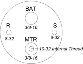 Magnetschalter für Anlasser der 5MT 22MT-Serie Delco Remy 1114514 1114515 1114517 1114518 1114524 1114526 1114529 1114530 1114531 1114557 1114562 1114564 1114566 1114569 1114571 12 Volt