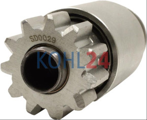Ritzel für Anlasser der 0001420...-Serie 0001421...-Serie 40MT-Serie Bosch 2006202001 2006202003 Delco Remy 1918079 1932031 1985129 2038564 D2021 Prestolite 59-203 59-205 71157 73493 74977 852959 97222 11 Zähne 19 Splines rechtsdrehend
