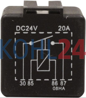 Relais 24 Volt 20 Ampere Bosch 0332003012 0332019205 Nagares RLPS/4-24 Wehrle 20400000 20400100