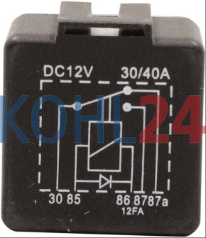 Relais Bosch 0332209135 0332209152 0332209158 0986AH0135 Wehrle 20201003 20201103 12 Volt 20 Ampere / 30 Ampere