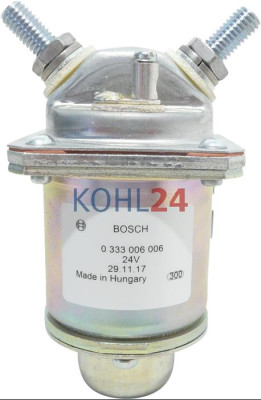 Magnetschalter Bosch 0333006002 0333006006 SSM120L7Z SSM120L27Z 24 Volt 80 Ampere Original Bosch