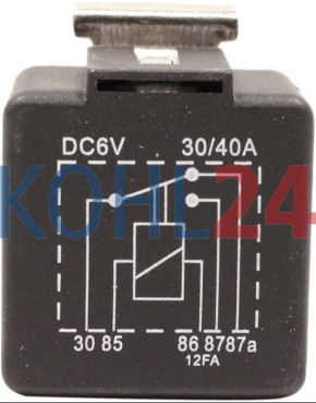 Relais 6 Volt 30 Ampere Bosch 0332200008 0332001011 0332204001 0986AH0611 SH/SE22/1 SH/SE22/4 MR008 6 Volt