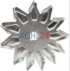 Lüfterrad 12 = 17 x 141.00 x 15.55 für Lichtmaschinen der 0120468...-Serie 0120469...-Serie Bosch 1126610065 1126610067 1126610073 1126610111 1986AE4628