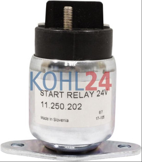 Sicherheitsschalter Zusatzschaltrelais Vorschaltrelais für Anlasser MS212 Iskra Letrika 16.916.050 Mahle MSX1167 24 Volt Original Iskra Letrika (Mahle)