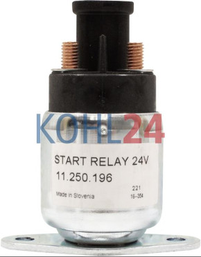 Sicherheitsschalter Zusatzschaltrelais Vorschaltrelais für Anlasser MS423 MS424 Iskra Letrika 16.915.603 Mahle MSX550 24 Volt Original Iskra Letrika (Mahle)