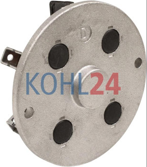 Enddeckel mit Kohlenhalter für Anlasser MS47 MS131 MS179 MS182 MS324 MS375 MS382 Iskra Letrika 16.281.991 Mahle MSX650 Original Iskra Letrika (Mahle)