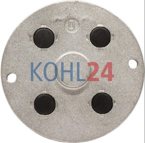 Enddeckel mit Kohlenhalter für Anlasser MS47 MS131 MS179 MS182 MS324 MS375 MS382 Iskra Letrika 16.281.991 Mahle MSX650 Original Iskra Letrika (Mahle)