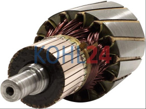 Gleichstromanker für Lichtmaschinen der 0101353...-Serie LJ/GJM160/12/1600R1 LJ/GJM160/12/1600R2 LJ/GJM160/12/1600R3 LJ/GJM160/12/1600R9 LJ/GJM160/12/1600R17 LJ/GJM160/12/1600R19 Bosch 2104014930 LJAN6L1Z 12 Volt Original Bosch