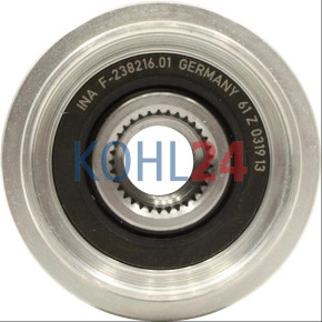 Freilaufriemenscheibe 8 Rillen = Bosch 6033GC5009 INA F-238216 F-238216.01 LUK 535006810 Original INA
