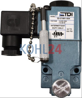 Solenoid Valve 1/4" NPT 14-26V TDI TurboTwin Druckluftanlasser 0280515 52-21981-004 Original TDI